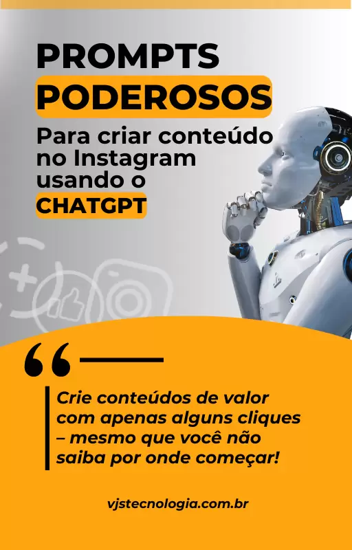 Ebook Prompts poderosos para criar conteúdo no Instagram usando o CHATGPT
