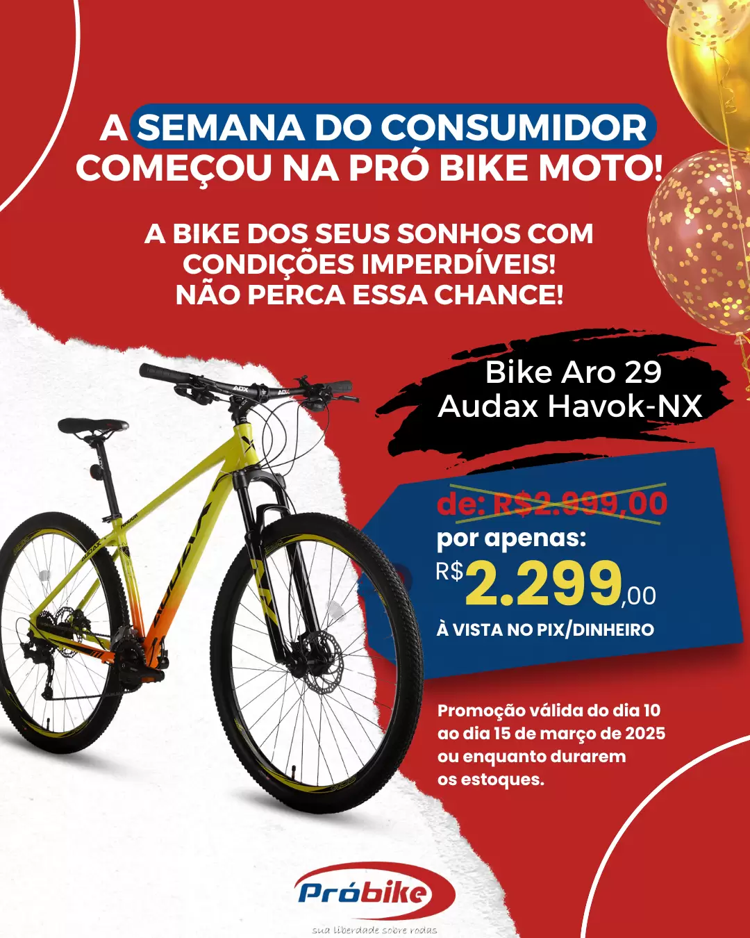 Post Promoção Pró Bike Moto