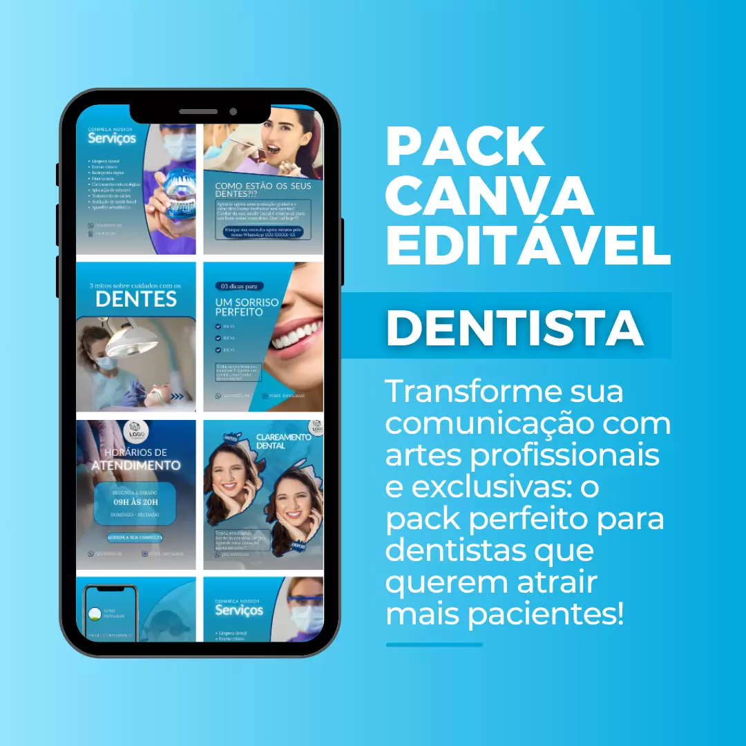 Capa Pack Editável Dentista