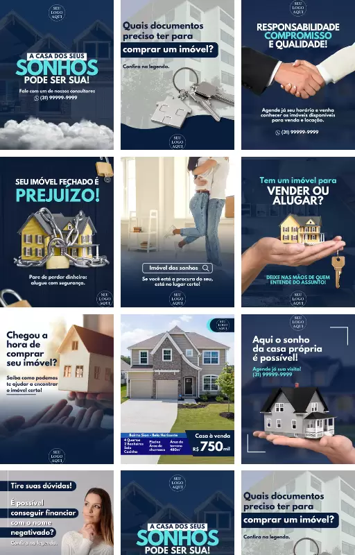 Capa Pack Editável Imobiliária