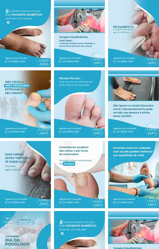 Capa Pack Editável Podologia 2