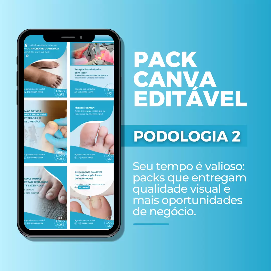 Capa Pack Editável Podologia 2