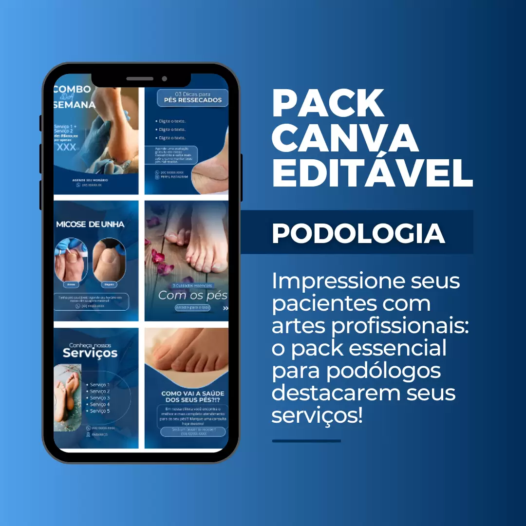 Capa Pack Editável Podologia