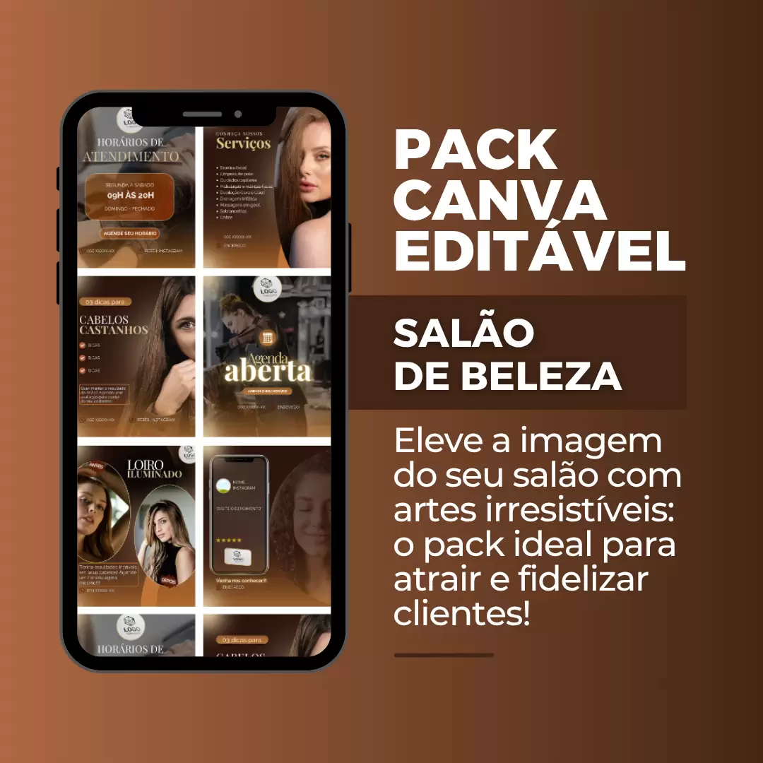 Capa Pack Editável Salão de Beleza